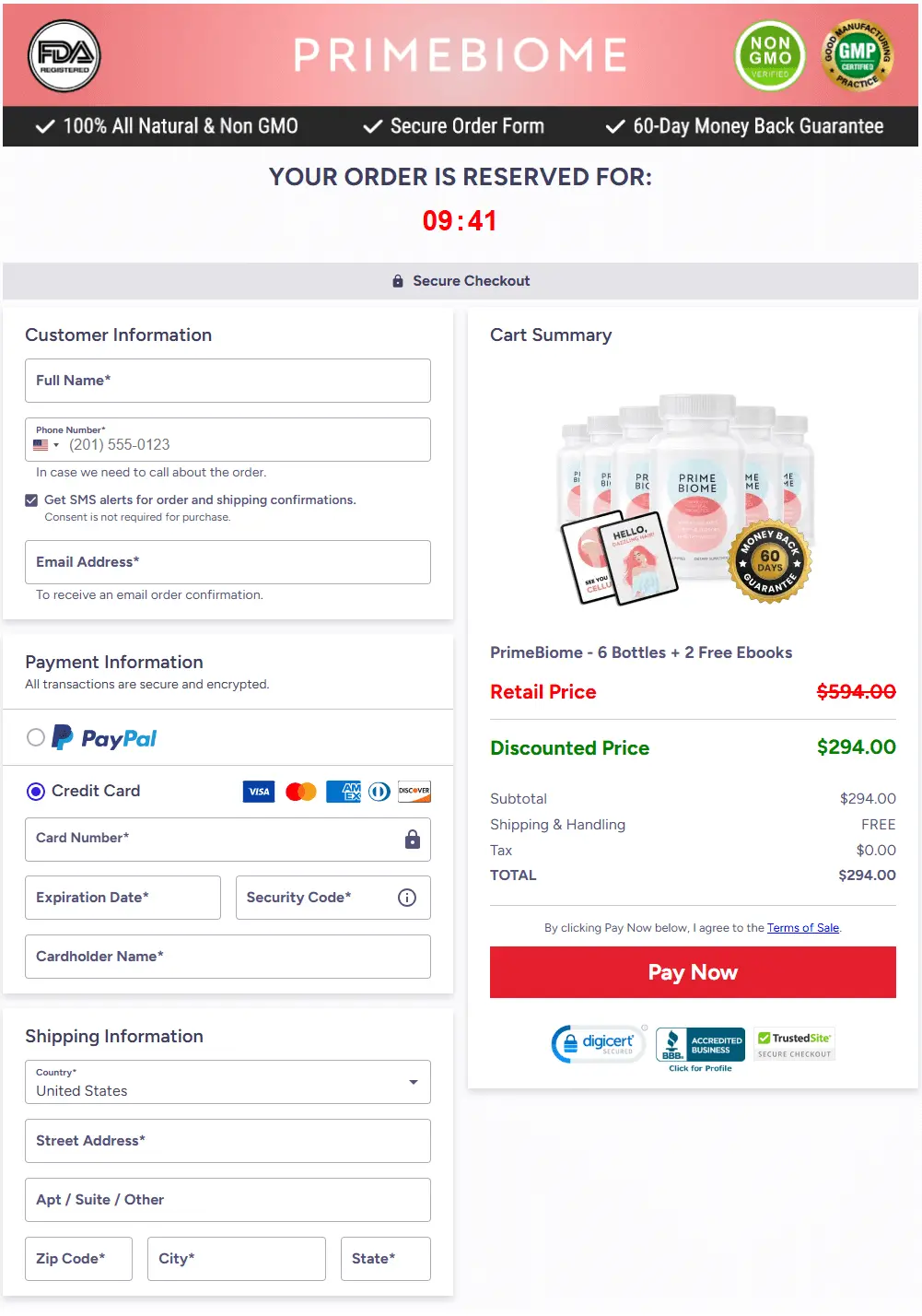 primebiome buy page